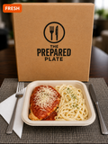 Parmesan Marinara Chicken with Creamy Linguine